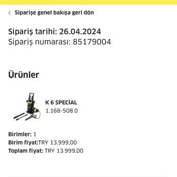 Karcher Müşteri Hizmetleri Ve Ürün Teslimatı Sorunu