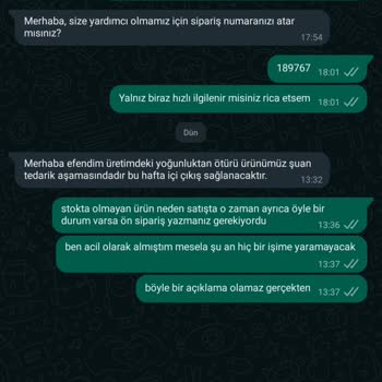 Aftorya Ürün Siparişi Ve İlgisiz Müessese