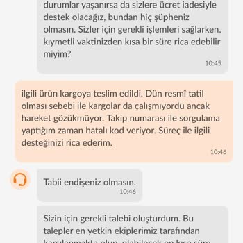Trendyol-Babygoo Satıcı Sürat Kargo Şikayet