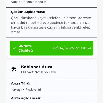 Kablo Net Yapılamayan Arıza Ve Abonelik İptali