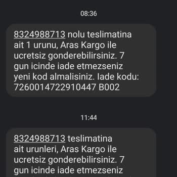 Trendyol Ürün İade Edememe