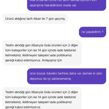 Getir Uygulama Üzerinden Aldığım Süzme Peynir Bozuk Çıktı
