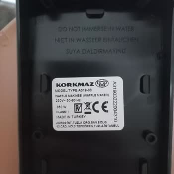 Korkmaz Mutfak Eşyaları Korkmaz Waffle Makinemin 3 Kullanımda Yüzey Kaplaması Soyuldu