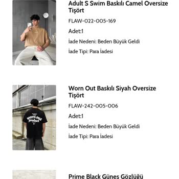 Flaw Wears Para İadesi Yapmıyor Sürekli Oyalıyor