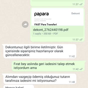 EasyCep Geri Ödeme Hakkında