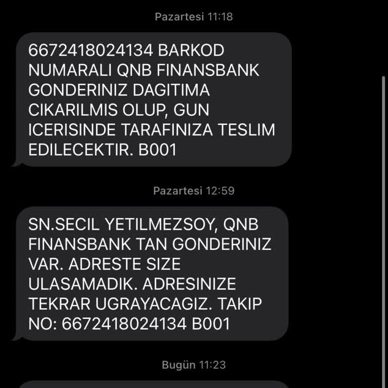 PTT Kargo Gönderim Elime Bir Türlü Ulaşmıyor