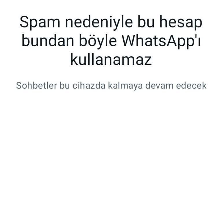 WhatsApp Account ständige "Nicht verfügbar wegen Spam" Fehler