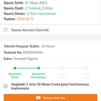 Trendyol Kahve Makinamı Göndermiyorlar Acil Destek Bekliyorum.