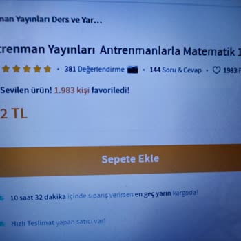 Trendyol'dan Aldığım Ürün Bir Türlü Yola Çıkamadı