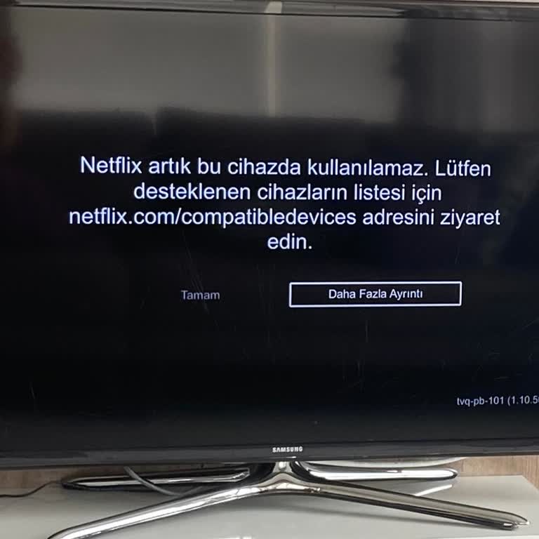 Netflix Samsung TV Yi Desteklemiyor