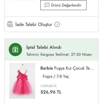 Boyner 526 ₺ Ye Aldığım Ürünün Fiyatı Artınca Siparişimi İptal Ettiler