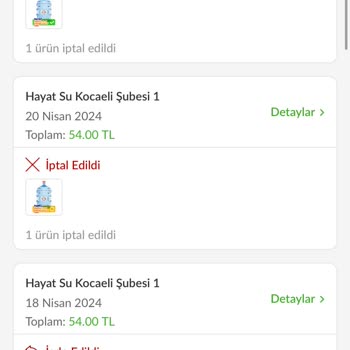 Hayat Su İptal