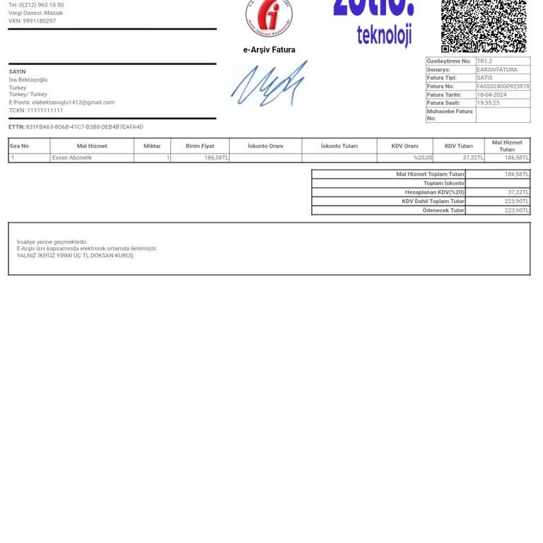 Exxen Bilgim Dışında Kartımdan Para Çekmiş