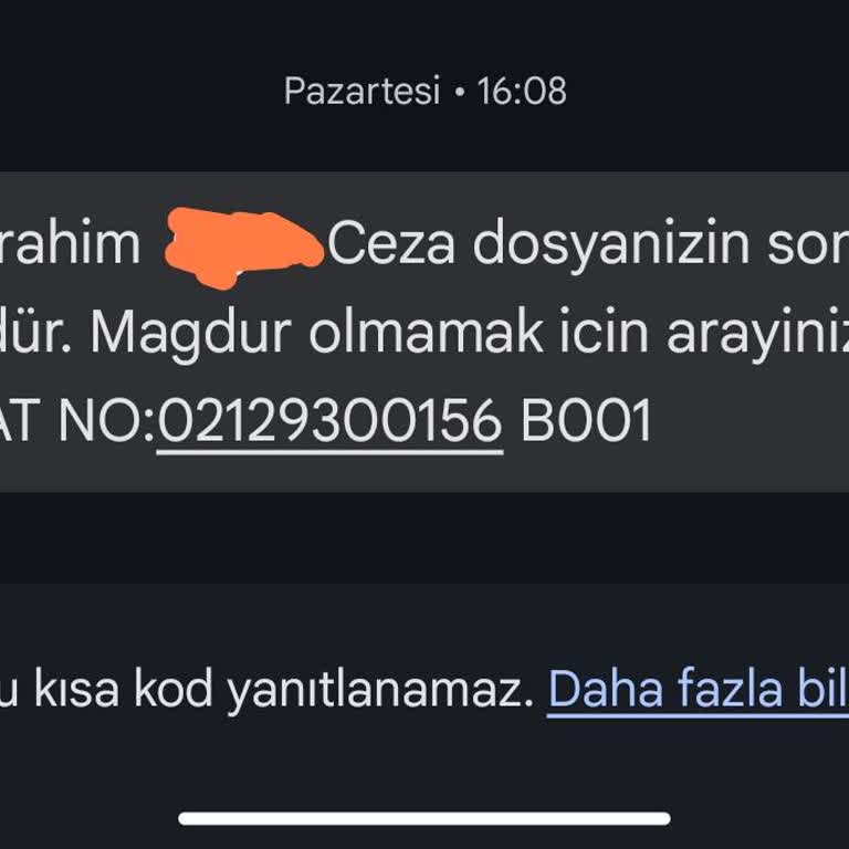 ERESTA (SMS) Eresta Gelen Mesaj