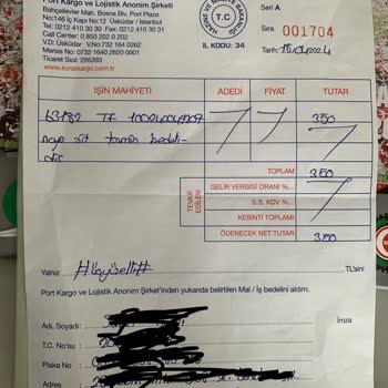 Sürat Kargo Kaybolan Yolluk Ve Tazmin Bedeli