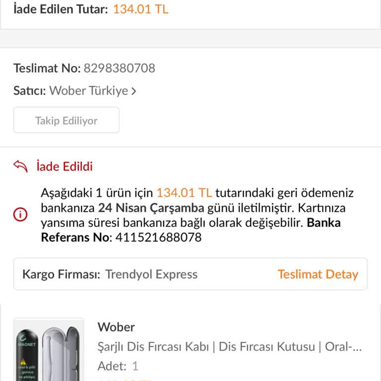 Trendyol Trendyol Express Wöber Diş Fırcası Kutusu