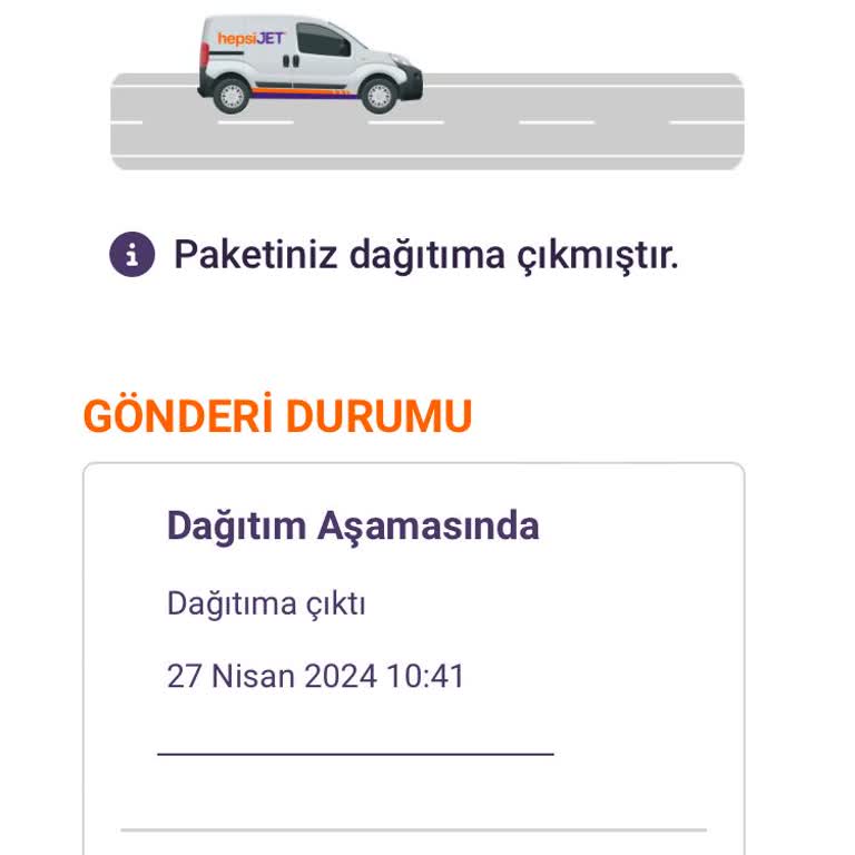Hepsijet Kargo Firmasi Ürünü Şehir İçinde Teslim Etmiyor