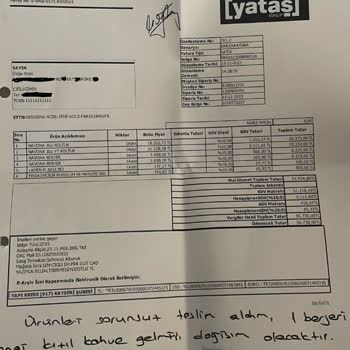 Yataş Enza Home Garanti Kapsamında Tamiri Gerçekleştirmiyor