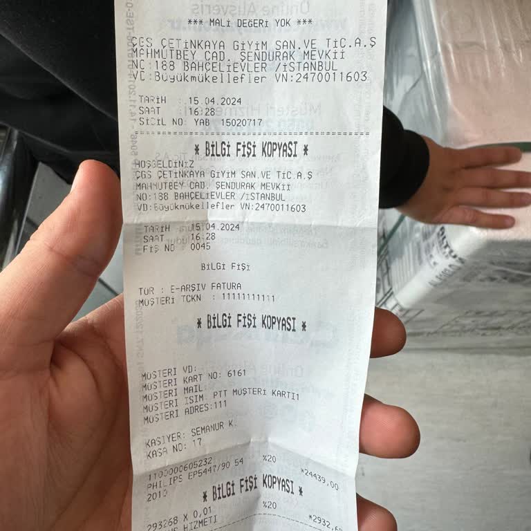 Çetinkaya Şirinevler Sipariş İptali