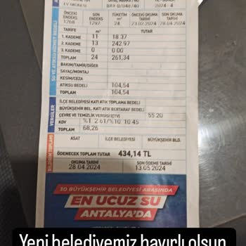 ASAT (Antalya Su İşleri) Yüksek Fatura Geldi