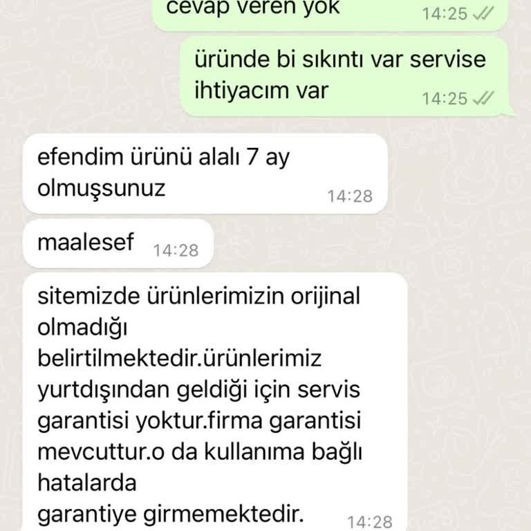 Ekinler Profesyonel El Aletleri 7 Ay Sonra Arızalanan Ürün Ve Servis Hizmeti Sorunu Şikayetvar