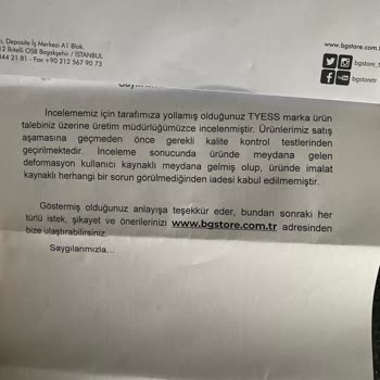 B&G Ürünlerinin Arkasında Durmayan Marka!