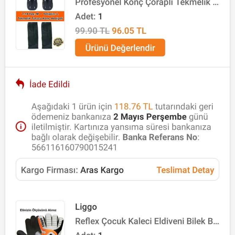 Trendyol Eksik İade Tutarı