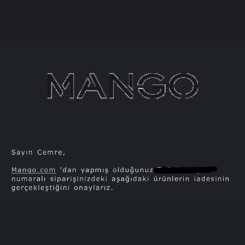 Mango Online Alışveriş Kayıp Ürün &işlevsiz Müşteri Hizmetleri