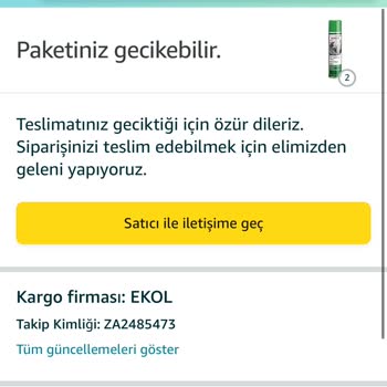 Amazon.com.tr Siparişi İptal Edemiyorum