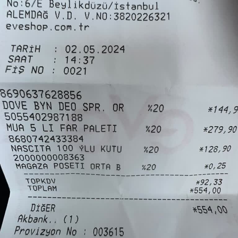 Eve Mağazası Etiket Kasa Ayrı Fiyat