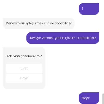 Getir Mağduriyetimi Çözmüyor. Sadece Tavsiye Veriyor.