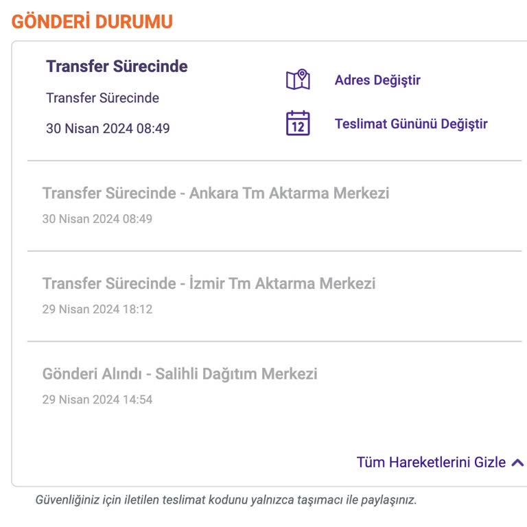 Hepsiburada 5 Gündür Ankara'dan Konya'ya Gelemeyen Kargo