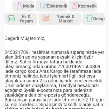 Trendyol Ve Faturasız Ürün Sorunu
