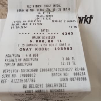 İnegöl Avm Medya Markt Kasa Personeli Hakkında Şikayet