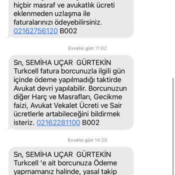 Turkcell Recom Alacak Adlı Şirketten Sürekli Mesajlar
