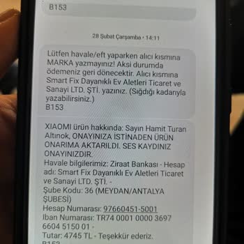 Sentar Smart Fix Ev Aletleri Paramızı Ve Ürünümüzü İade Etmedi
