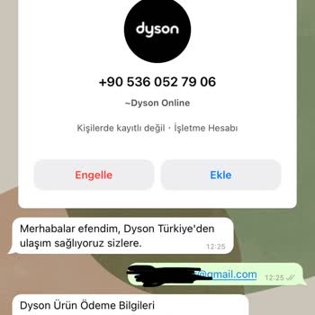 Dyson Sahte Siteden Satış