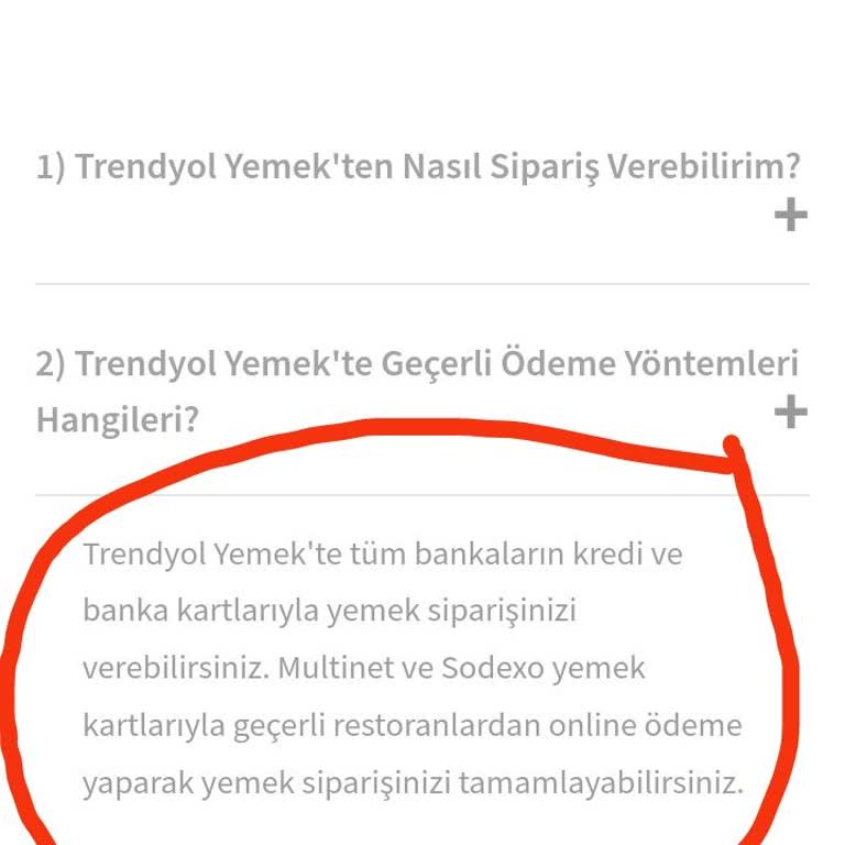 Ticket Kart İle Online Sipariş Yok