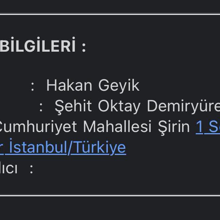 Oriente Home Yanlış Adres Kargom Yok