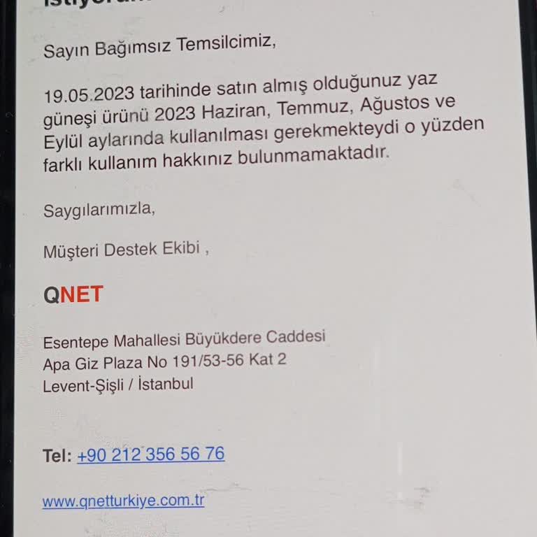 Qnet Tatil Paketi İçin Yarımcı Olmuyor