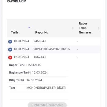 SGK Rapor Ücret Talebi