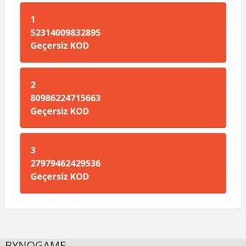 Ef Digital Geçersiz Kod Sorunu