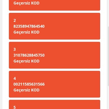 Ef Digital Geçersiz Kod Sorunu