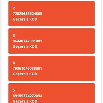 Ef Digital Geçersiz Kod Sorunu