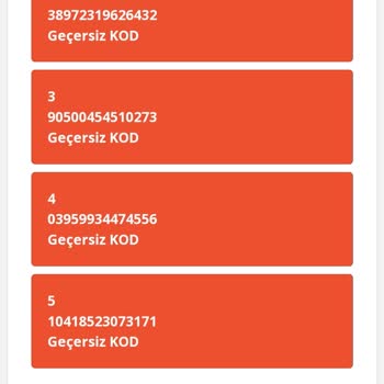 Ef Digital Geçersiz Kod Sorunu