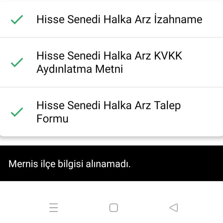 Kuveyt Türk Mernis İlçe Bilgisi Alınamadı'hatası
