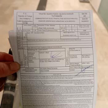 A101 Motor Evrakları Gönderilmedi...