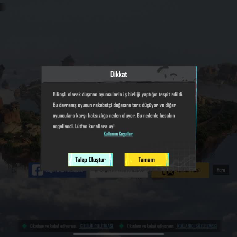 PUBG Banımın Kalkmasını Talep Ediyorum