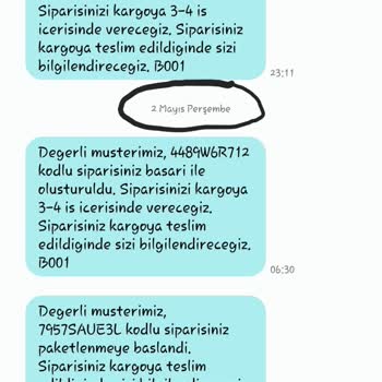Baby Mall Haksız Yere İki Siparişimi De İptal Etmek İstiyor