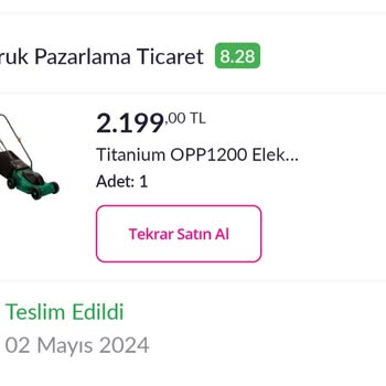 Pazarama 1200 Watt Diye Satılan Makine 1000 Watt Çıktı.